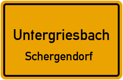 Straßenverzeichnis Untergriesbach Schergendorf