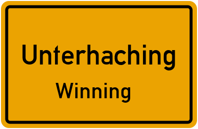 Straßenverzeichnis Unterhaching Winning