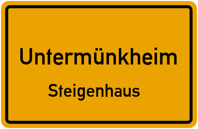Straßenverzeichnis Untermünkheim Steigenhaus