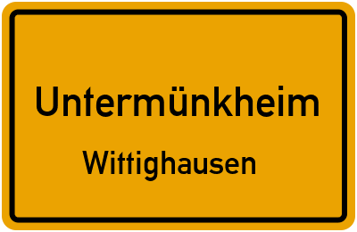 Straßenverzeichnis Untermünkheim Wittighausen