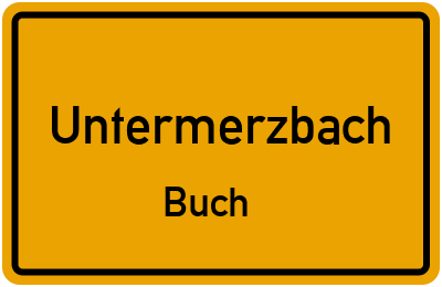 Straßenverzeichnis Untermerzbach Buch
