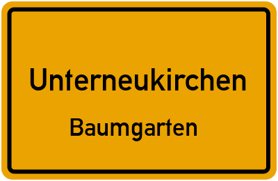 Straßenverzeichnis Unterneukirchen Baumgarten