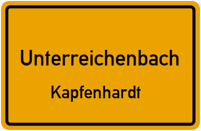 Straßenverzeichnis Unterreichenbach Kapfenhardt