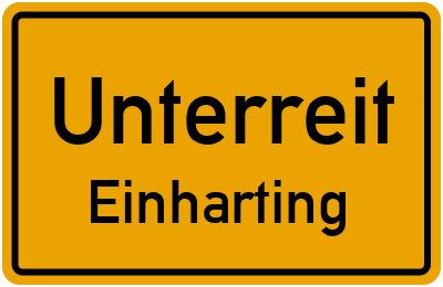 Straßenverzeichnis Unterreit Einharting