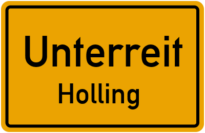 Straßenverzeichnis Unterreit Holling