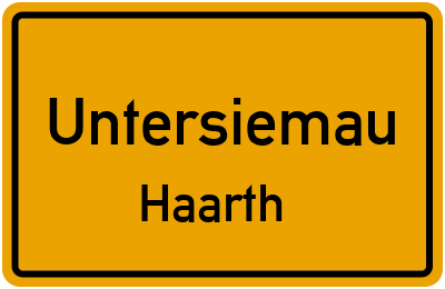 Straßenverzeichnis Untersiemau Haarth