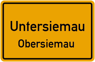 Straßenverzeichnis Untersiemau Obersiemau