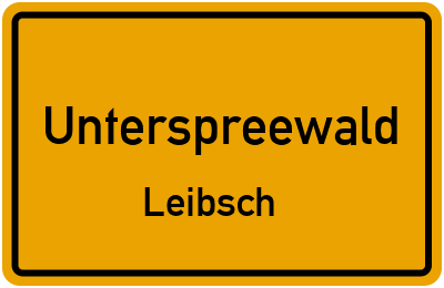 Straßenverzeichnis Unterspreewald Leibsch