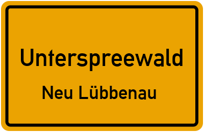 Straßenverzeichnis Unterspreewald Neu Lübbenau