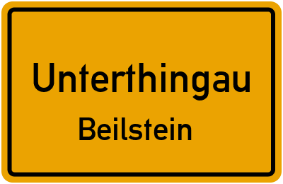 Straßenverzeichnis Unterthingau Beilstein