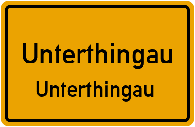 Straßenverzeichnis Unterthingau Unterthingau