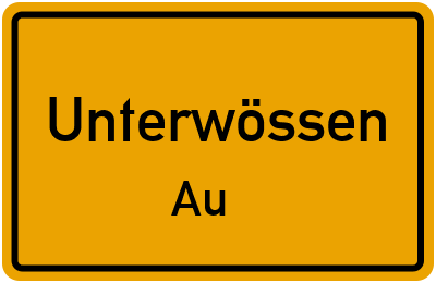 Straßenverzeichnis Unterwössen Au