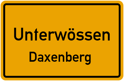 Ortsschild Unterwössen Daxenberg