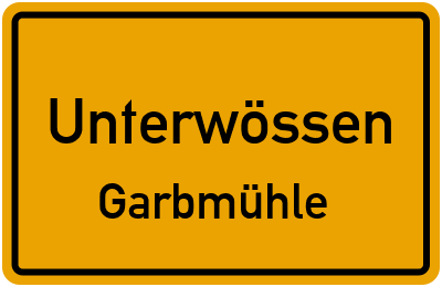 Straßenverzeichnis Unterwössen Garbmühle