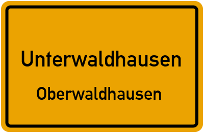 Straßenverzeichnis Unterwaldhausen Oberwaldhausen