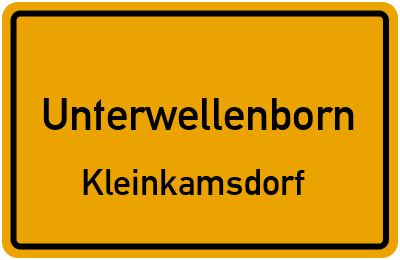 Straßenverzeichnis Unterwellenborn Kleinkamsdorf