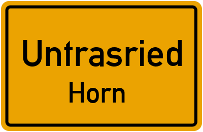 Straßenverzeichnis Untrasried Horn