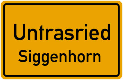 Straßenverzeichnis Untrasried Siggenhorn