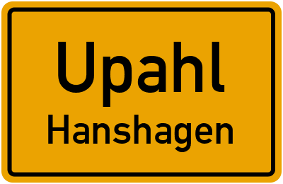 Straßenverzeichnis Upahl Hanshagen
