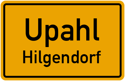 Straßenverzeichnis Upahl Hilgendorf