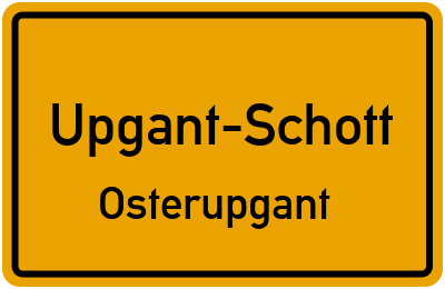 Straßenverzeichnis Upgant-Schott Osterupgant
