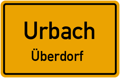 Straßenverzeichnis Urbach Überdorf