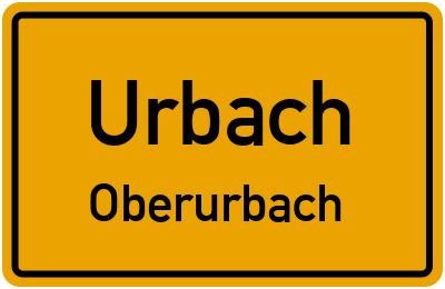 Straßenverzeichnis Urbach Oberurbach