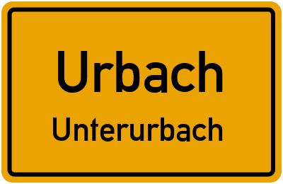 Straßenverzeichnis Urbach Unterurbach