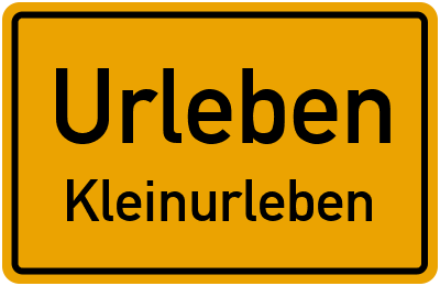 Straßenverzeichnis Urleben Kleinurleben