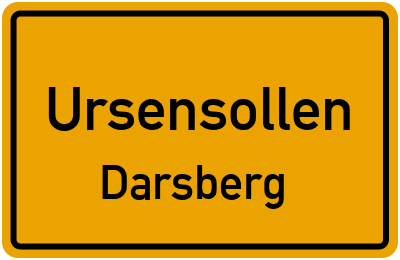 Ortsschild Ursensollen Darsberg