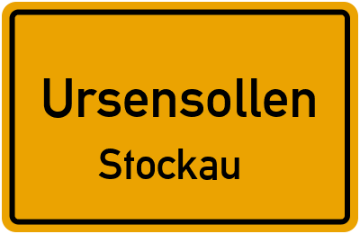 Ortsschild Ursensollen Stockau