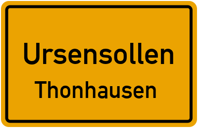 Straßenverzeichnis Ursensollen Thonhausen