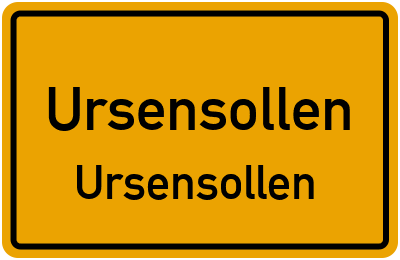 Ortsschild Ursensollen Ursensollen