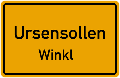Straßenverzeichnis Ursensollen Winkl