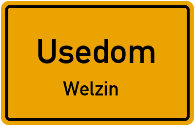 Straßenverzeichnis Usedom Welzin