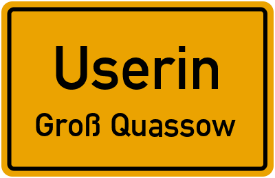 Straßenverzeichnis Userin Groß Quassow