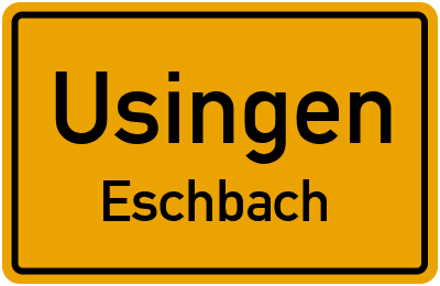 Straßenverzeichnis Usingen Eschbach