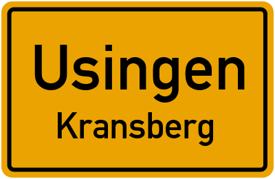 Straßenverzeichnis Usingen Kransberg