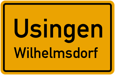 Straßenverzeichnis Usingen Wilhelmsdorf