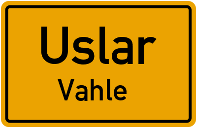 Straßenverzeichnis Uslar Vahle