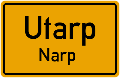 Straßenverzeichnis Utarp Narp