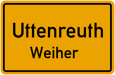 Straßenverzeichnis Uttenreuth Weiher