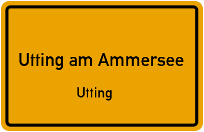 Straßenverzeichnis Utting am Ammersee Utting