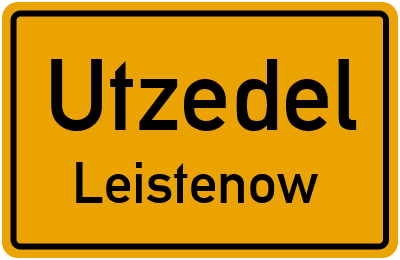 Straßenverzeichnis Utzedel Leistenow