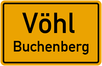 Straßenverzeichnis Vöhl Buchenberg