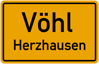Straßenverzeichnis Vöhl Herzhausen