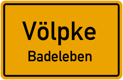 Straßenverzeichnis Völpke Badeleben