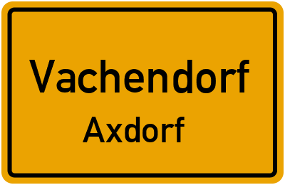 Straßenverzeichnis Vachendorf Axdorf
