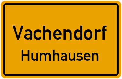 Straßenverzeichnis Vachendorf Humhausen