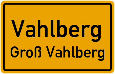 Straßenverzeichnis Vahlberg Groß Vahlberg